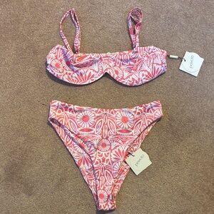 Peixoto Pink Floral Bikini